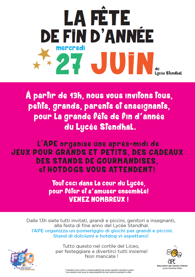 Affiche kermesse bonne