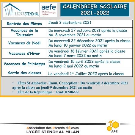 Calendrier2021 2022