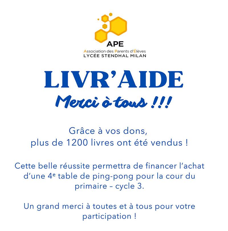 Livr aide 2025 merci